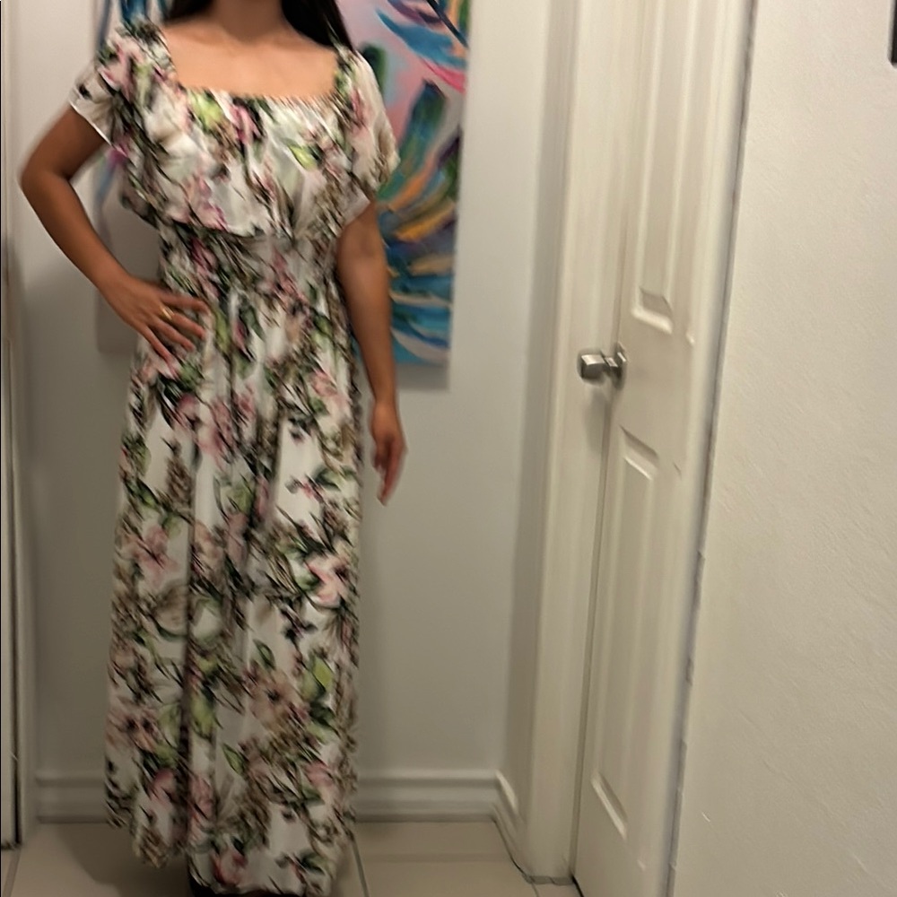 Lane Bryant Multicolor Floral Maxi Dress